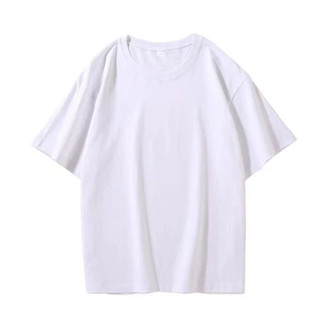 lala T Shirt unisex Round Neck Oversized Plus Size T-shirt White
